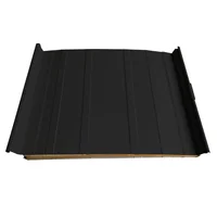 Cubierta Sándwich 52.5 cm Ancho Aluzinc de 0.50 mm Pintura Poliéster Negro Aislam Poliuretano 30mm