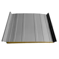 Cubierta Sándwich 52.5 cm Ancho Aluzinc de 0.50 mm Pintura Poliéster Aluminio Medio Aislam Fibra de Vidrio 30mm