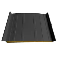 Cubierta Sándwich 52.5 cm Ancho Aluzinc de 0.50 mm Pintura Poliéster Pizarra Aislam Fibra de Vidrio 30mm