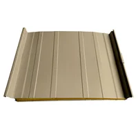 Cubierta Sándwich 52.5 cm Ancho Aluzinc de 0.50 mm Pintura Poliéster Arena Aislam Fibra de Vidrio 30mm