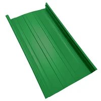 Cubierta Metálica 25 cm Ancho Aluzinc de 0.50 mm Pintura Poliéster Verde Primavera
