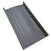 Cubierta Metálica 25 cm Ancho Aluzinc de 0.50 mm Pintura Poliéster Aluminio Oscuro