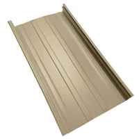 Cubierta Metálica 25 cm Ancho Aluzinc de 0.50 mm Pintura Poliéster Arena