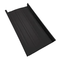 Cubierta Metálica 25 cm Ancho Aluzinc de 0.50 mm Pintura Poliéster Negro