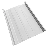 Cubierta Metálica 33.3 cm Ancho Aluzinc de 0.50 mm Pintura Poliéster Blanco Invierno