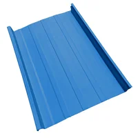 Cubierta Metálica 33.3 cm Ancho Aluzinc de 0.50 mm Pintura Poliéster Azul Colonial