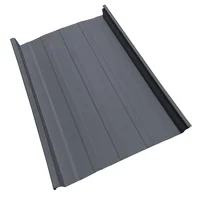 Cubierta Metálica 33.3 cm Ancho Aluzinc de 0.50 mm Pintura Poliéster Aluminio Oscuro