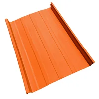 Cubierta Metálica 33.3 cm Ancho Aluzinc de 0.50 mm Pintura Poliéster Naranja