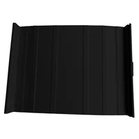 Cubierta Metálica 50 cm Ancho Aluzinc de 0.50 mm Pintura Poliéster Negro