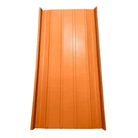 Cubierta Metálica 52.5 cm Ancho Aluzinc de 0.50 mm Pintura Poliéster Color Naranja