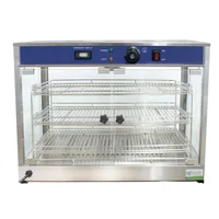 Vitrina de Calefaccion para Alimentos Comercial 70cm Hbw 2p