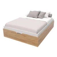 Cama Doble Baúl Emily 140cm 45.7x150x201cm Duna Blanco