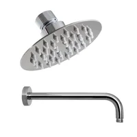 Regadera Ducha Redonda De 10Cm (4Pulg) + Tubo