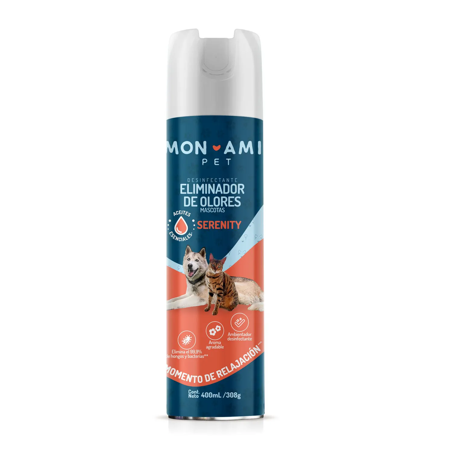 Desinfectante Eliminador De Olores Mascotas 400ml Monami