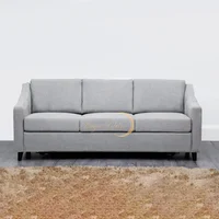 Sofá Cama con Herraje Americano Miami Blanco Microfibra