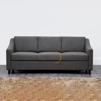 Sofá Cama con Herraje Americano Miami Gris Microfibra
