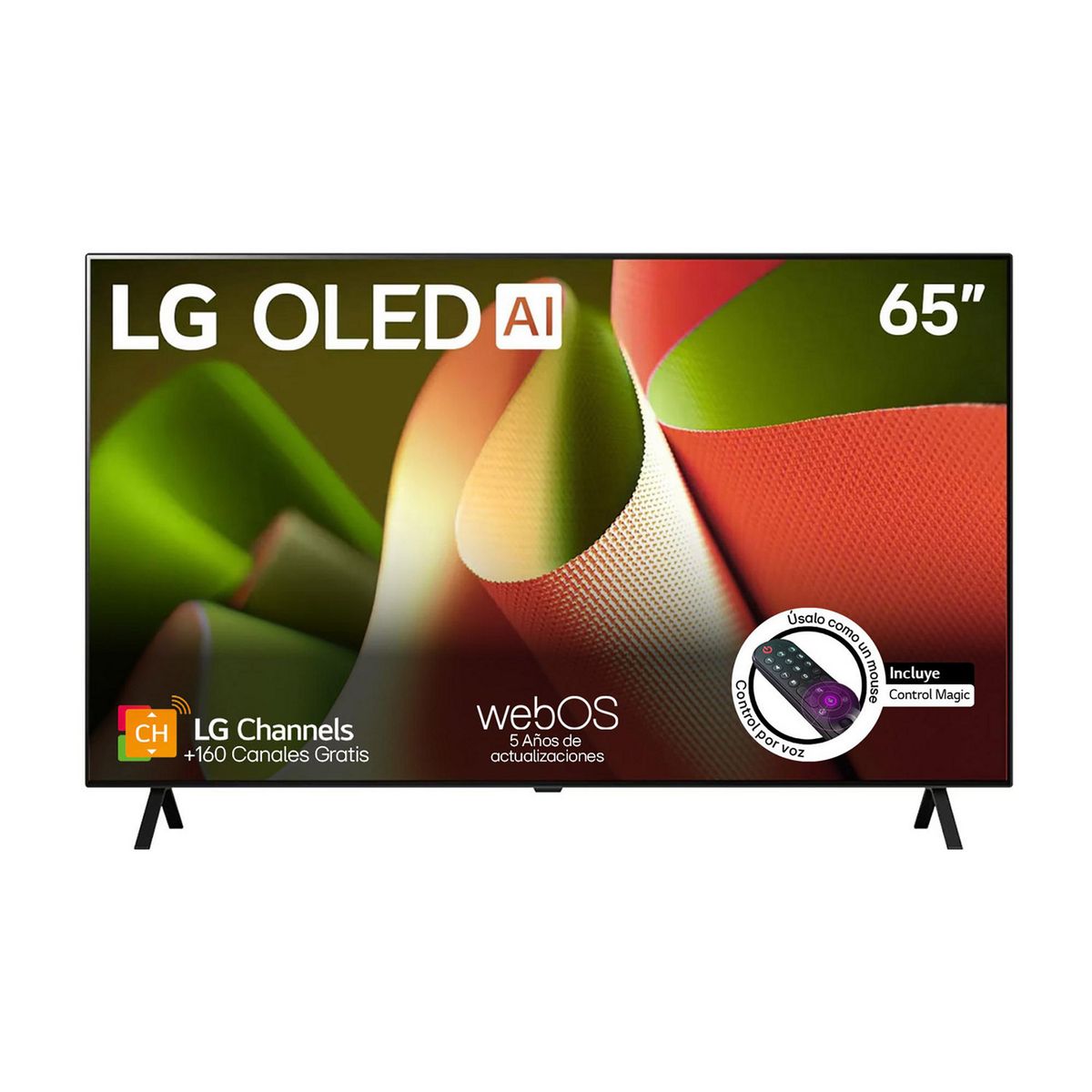 LG - Televisor 65 Pulgadas Oled 4K UHD Thinq Magic Remote Oled65b4psa