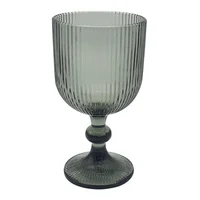 Copa Vino Líneas Vidrio 330ml Gris Baccarat