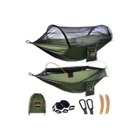 Hamaca Profesional Para Acampar AnorTrek Con Mosquitera Y Soporte Resistente