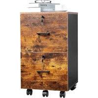 Archivador Rodante con Cerradura y 2 Cajones