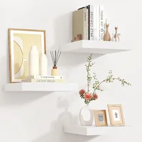 Set x3 Estantes Flotantes de Pared con Soporte