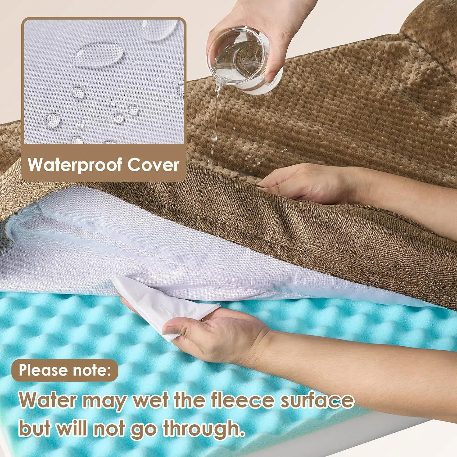 Cama Ortopédica para Perros Medianos de 76 x 50 cm 3