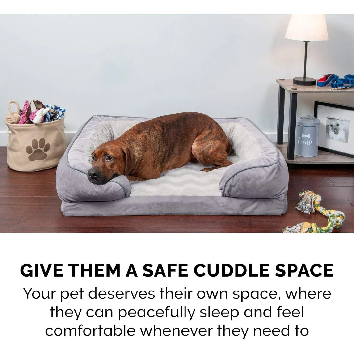 Cama Ortopédica para Perros con Cojines 76 x 50 cm 10