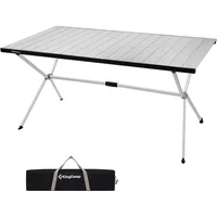Mesa de Campamento Plegable de Aluminio
