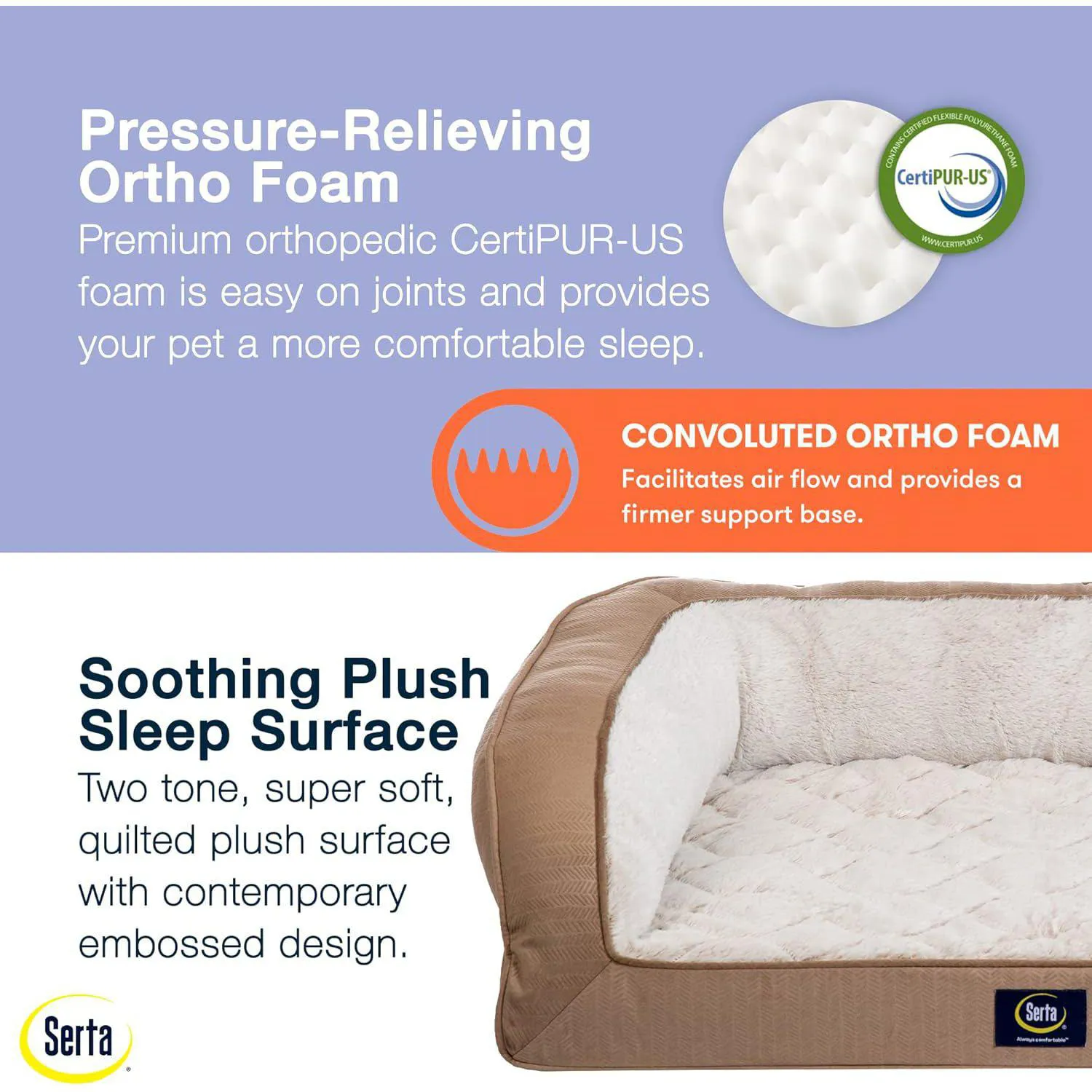 Cama Acolchada Ortopédica para Mascotas 4