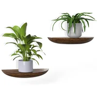 Estantes de Pared Flotantes de Madera Maciza