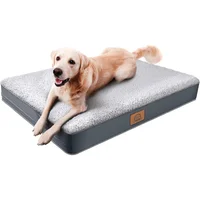 Sunheir Cama Ortopédica para Mascotas con Funda Impermeable Extraíble