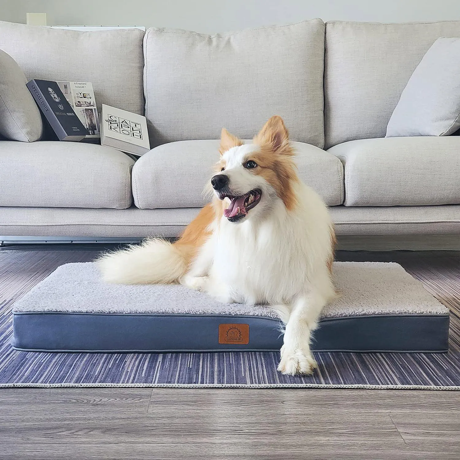 Cama Ortopédica para Mascotas con Funda Impermeable Extraíble 5