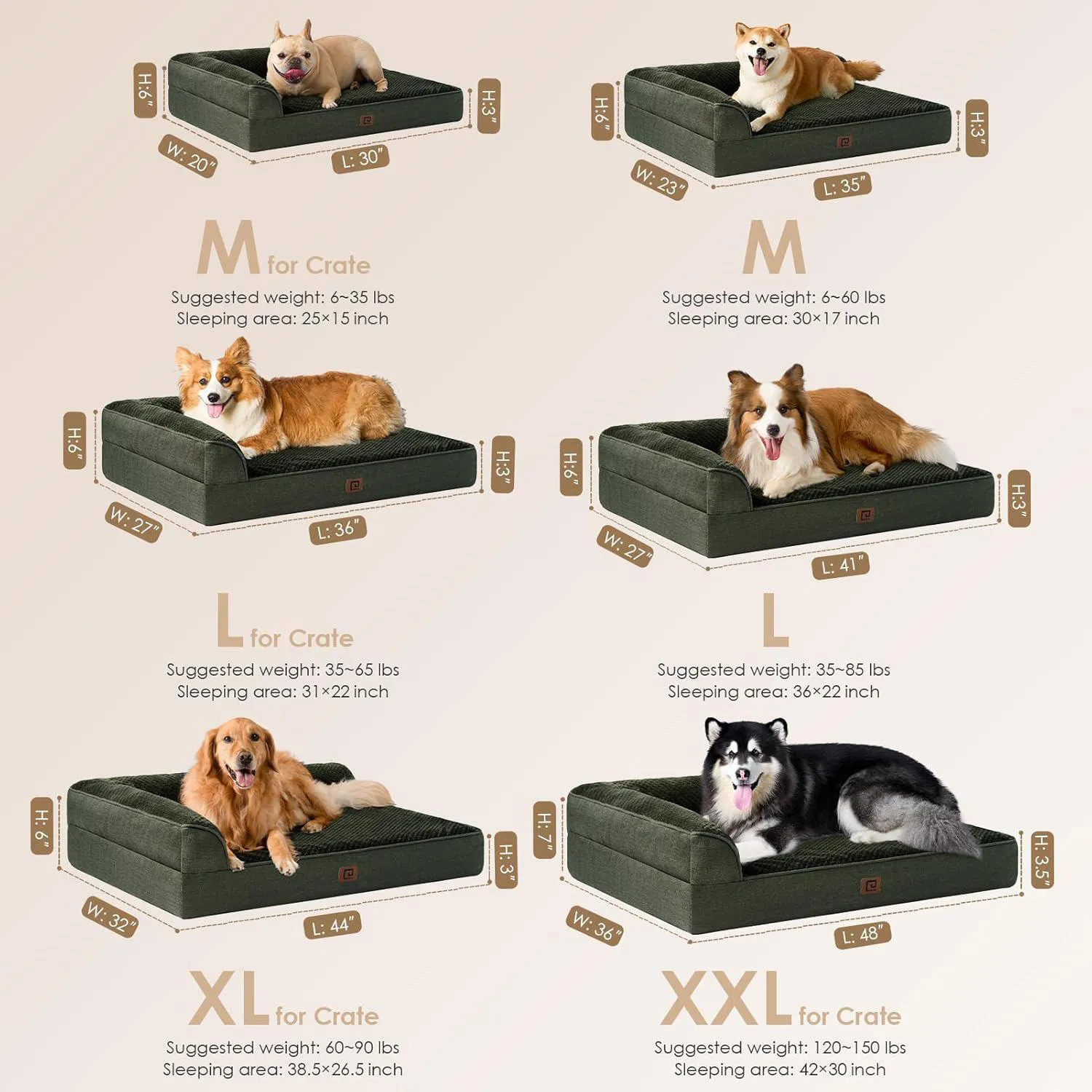 Cama Ortopédica de Espuma viscoelástica para Mascotas