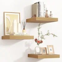 Estanterías Flotantes para Pared con Soportes Invisibles de Madera