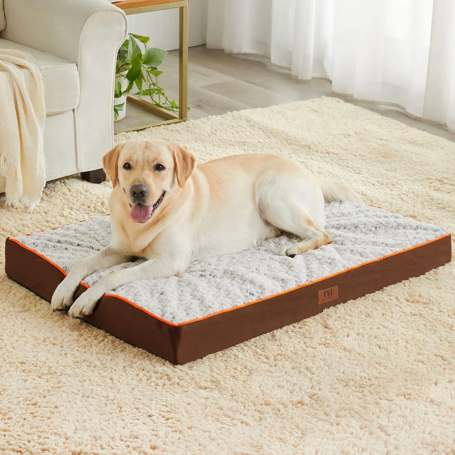 Cama Ortopédica para Mascotas Impermeable con Funda Extraíble