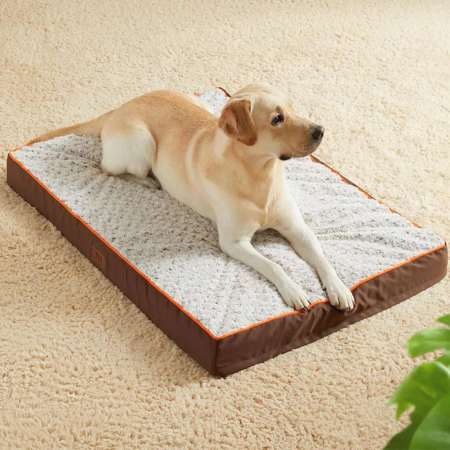 Cama Ortopédica para Mascotas Impermeable con Funda Extraíble 8
