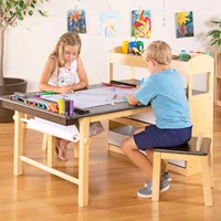 Mesa de Dibujo con Estantes de Almacenamiento