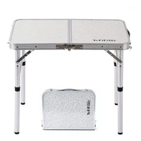Mesa de Campamento Plegable Pequeña con Altura Ajustable