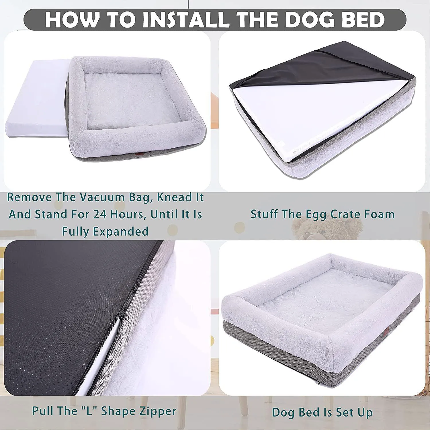Cama Ortopédica para Perros Grandes 4