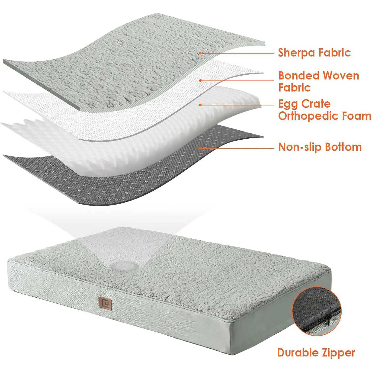 Cama Lavable para Mascotas Grandes con Funda Extraíble 4