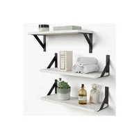 Juego de 3 Estantes Flotantes para Decoración de Pared Estilo Moderno