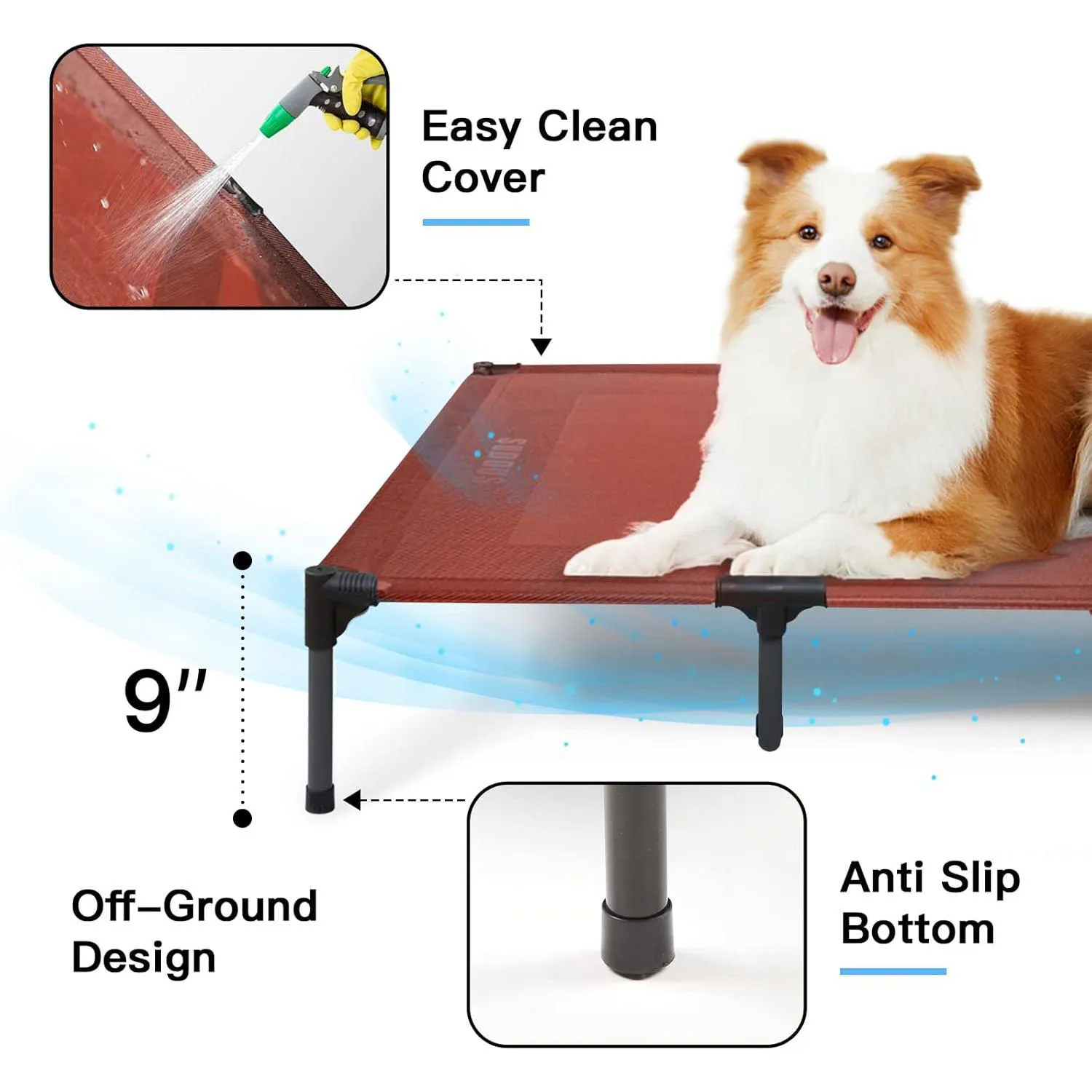Cama Elevada para Mascotas Impermeables 3