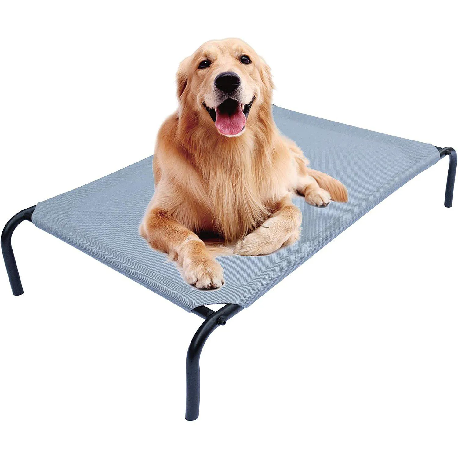 Cama Elevada con Marco de Acero para Mascotas