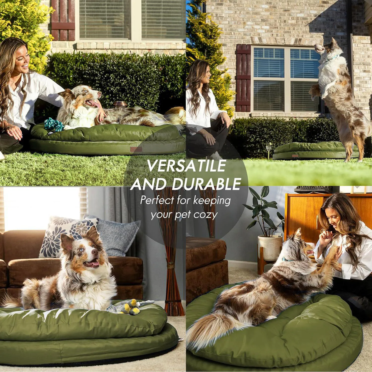 Cama Ortopédica para Mascotas Grandes con Cubierta Lavable 4