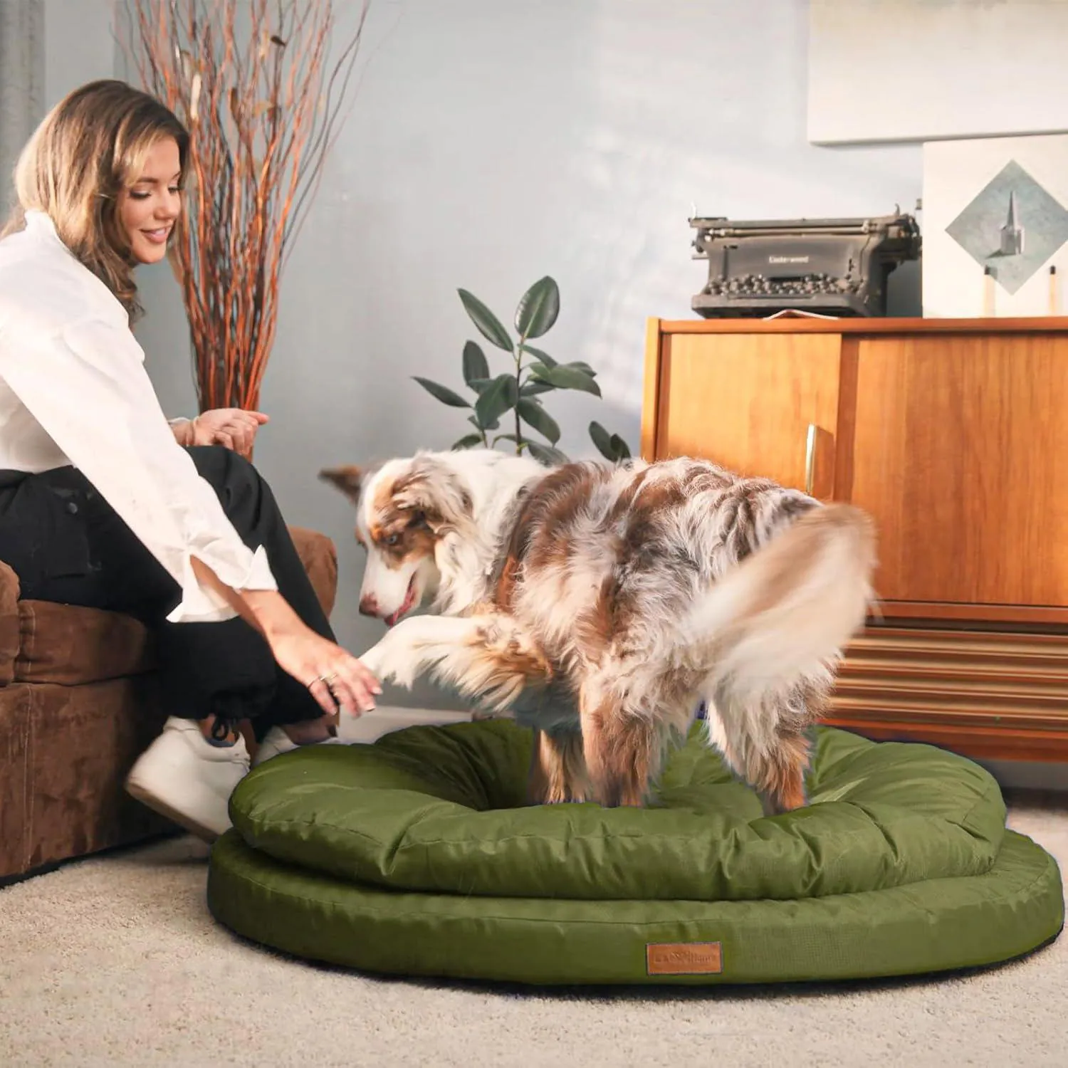 Cama Ortopédica para Mascotas Grandes con Cubierta Lavable 9