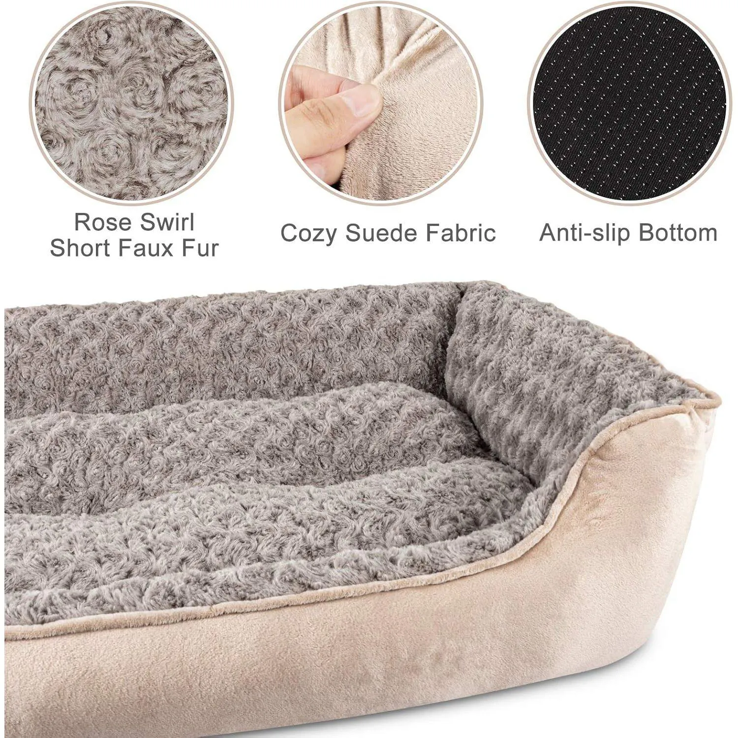 Cama para Mascotas Lavable a Máquina Antideslizante 3