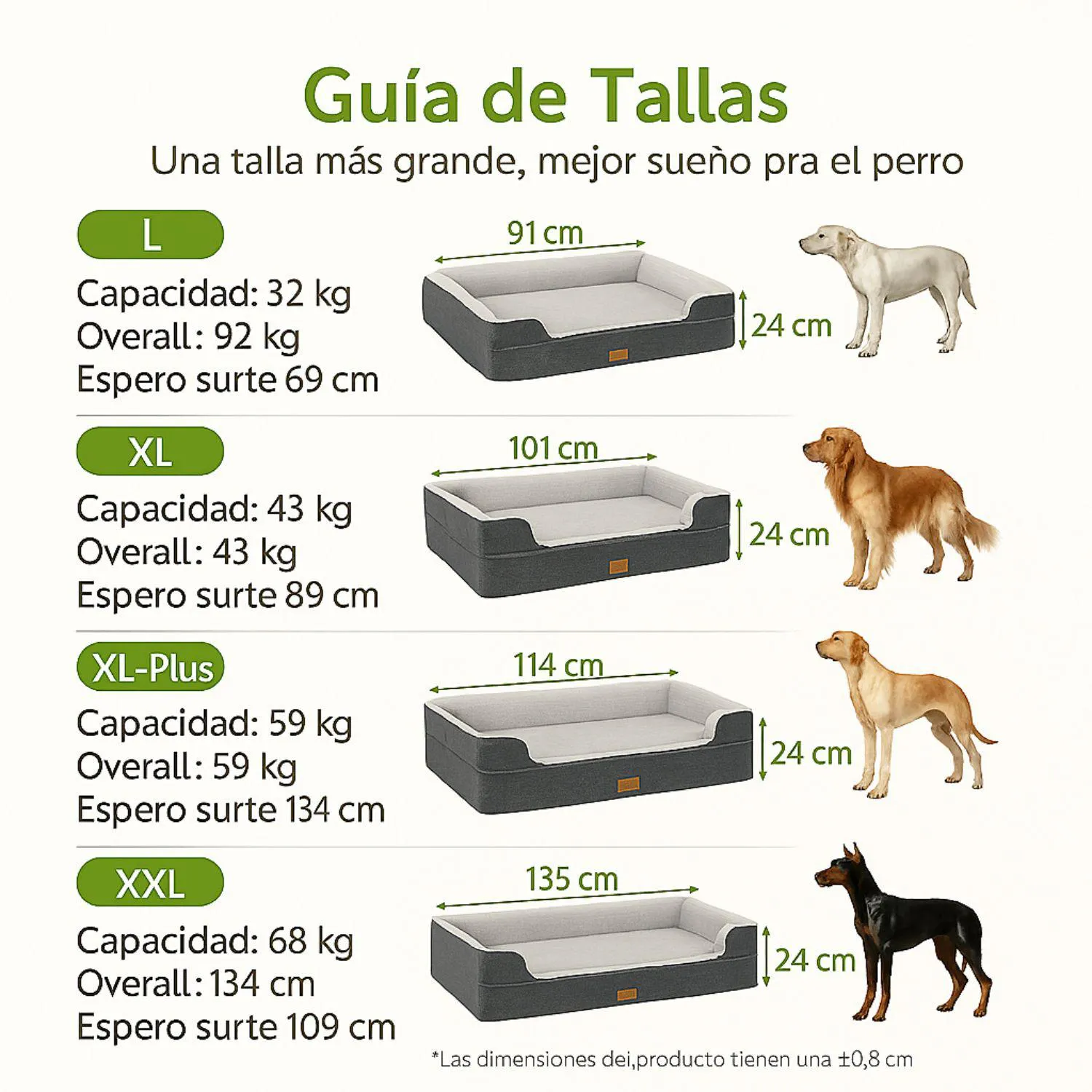 Cama Ortopédica para Perro Grande con Gel Refrescante Impermeable 8