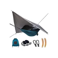 Hamaca De Camping AnorTrek Doble Con Mosquitera Lona Para Lluvia
