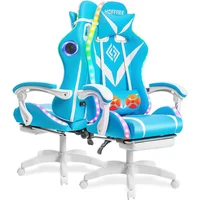 Silla Gamer con Altavoces y Luces LED Ergonómica