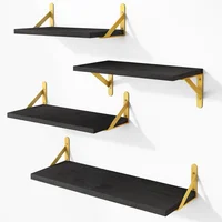 Estantes Flotantes para Pared de Madera Montado en la Pared